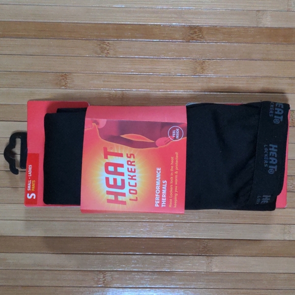 Womens Black Heat Lockers Thermal Long Underwear Pants, Size Small, NEW - Picture 1 of 7